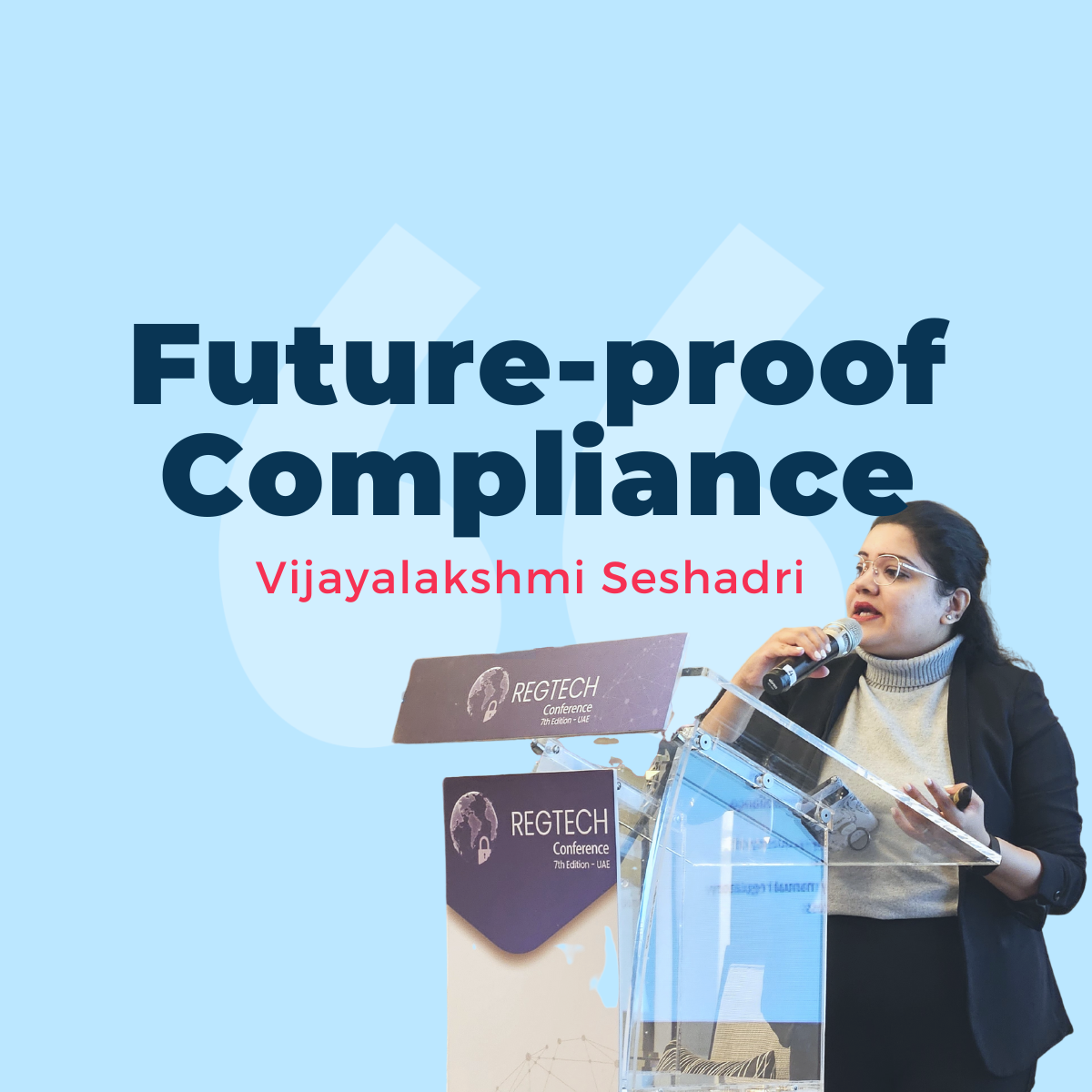Future-proof compliance technology by Vijayalakshmi Seshadri